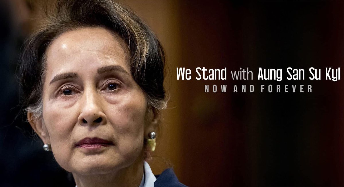 We stand with our state mother, Daw Aung San SUU Kyi!