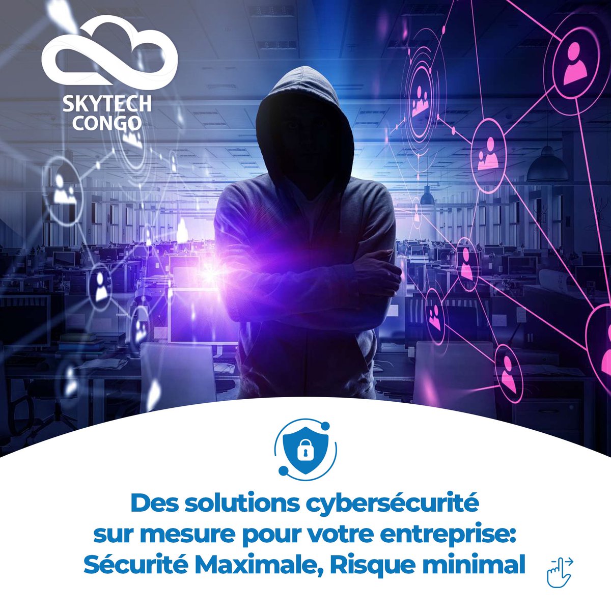 𝗔𝗴𝗶𝘀𝘀𝗲𝘇 𝗮𝘃𝗮𝗻𝘁 𝗾𝘂’𝗶𝗹 𝗻𝗲 𝘀𝗼𝗶𝘁 𝘁𝗿𝗼𝗽 𝘁𝗮𝗿𝗱 !

🔹Sécuriser  vos données stratégiques 
🔹Prévenir contre les cyberattaques et intrusions 
🔹Un climat de confiance entre vos clients et partenaires  

Ne laissez pas les risques compromettre votre entreprise.