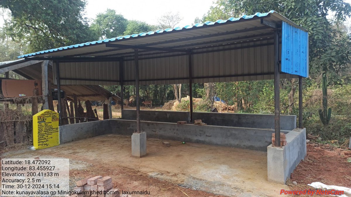 mgnregsap's tweet image. ఆంధ్రప్రదేశ్, పంచాయతీరాజ్ గ్రామీణాభివృద్ధి విభాగం, విజయనగరం జిల్లా, తెర్లం మండలం, కునాయవలస గ్రామంలో, ఉపాధి హమీ పథకం నిధులతో పల్లెపండుగ లో భాగంగా పూర్తి అయిన గోకులం షెడ్. #MeriMaatiMeraDesh #JSACTR2023 #JalShaktiAbhiyan #WaterConservation
@IndiaMGNREGA
@MgnregaGoi