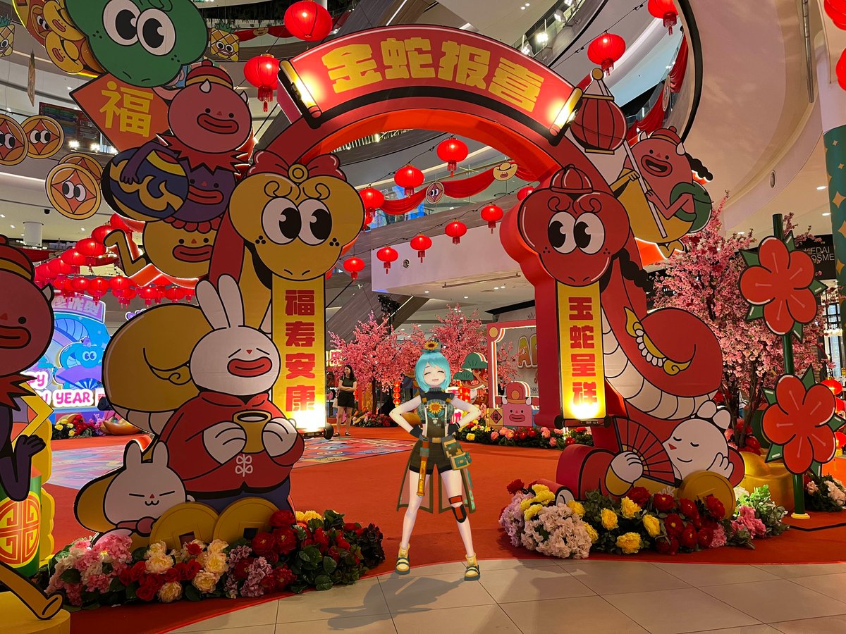 Yui53591329's tweet photo. 🐍Dropped by Central i-City during CNY to check out @MonKiddo awesome CNY setup!🎉Had lots of fun playing the snake &amp; ladder game too~ ww

This year really feels like one festival after another! Wishing everyone a prosperous and joyful Year of the Snake!🧧🐍
#YuiIsPrettyFlower https://t.co/xwQf08841e