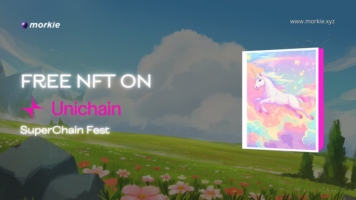 _morkie's tweet photo. SuperChain NFT Fest! ✨
Celebrate our 5th NFT on @unichain Mainnet!

✨ Mint now: https://t.co/eKif4XxDHu https://t.co/jAIg2uixPP