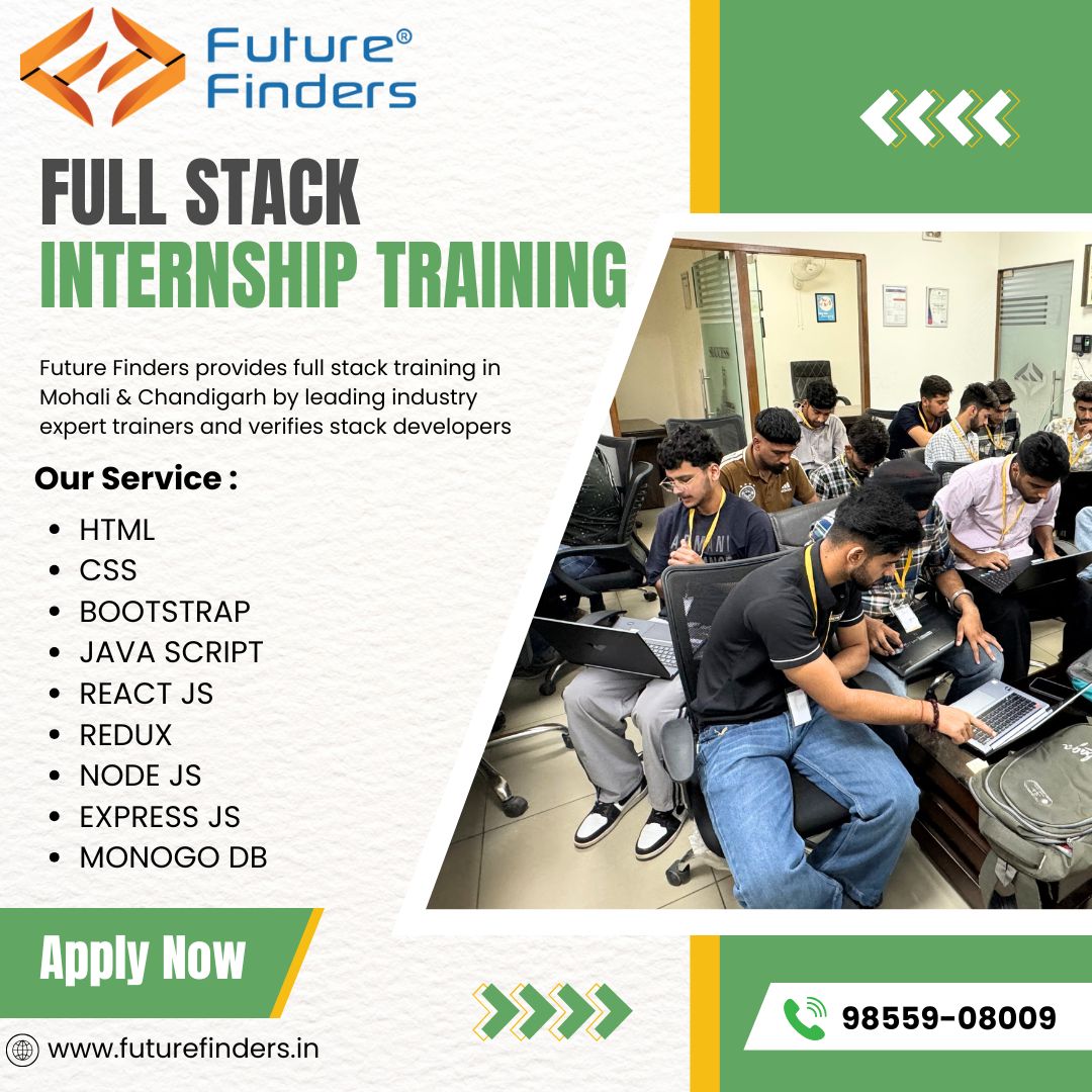 finders_future's tweet image. Future Finders is the best Full-stack development training and Internship Company in Mohali and Chandigarh. Get 100% job placement assistance.
Book Now: 98559-08009
#bestfullstacktraininginmohali #fullstacktraining #Fullstack #futurefinders #demo #html #css #bootstrap