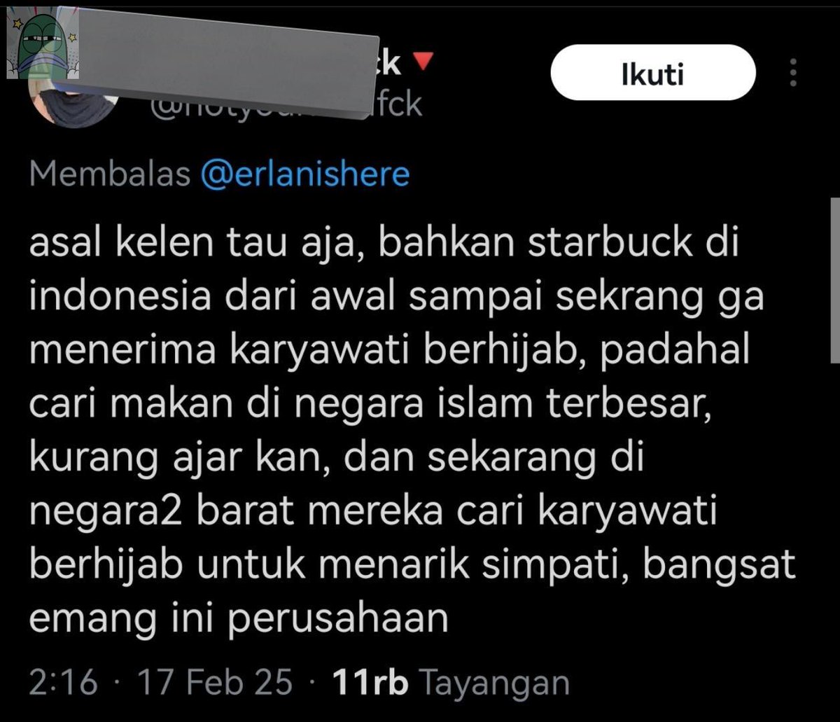 tanyarlfes's tweet image. 💚 demi apa baru tau sbux di indo ternyata ga menerima karyawan wanita yang berhijab. intolerant banget :((

Jangan lupa tetap boycott brand pro genosida ini guysss‼️
