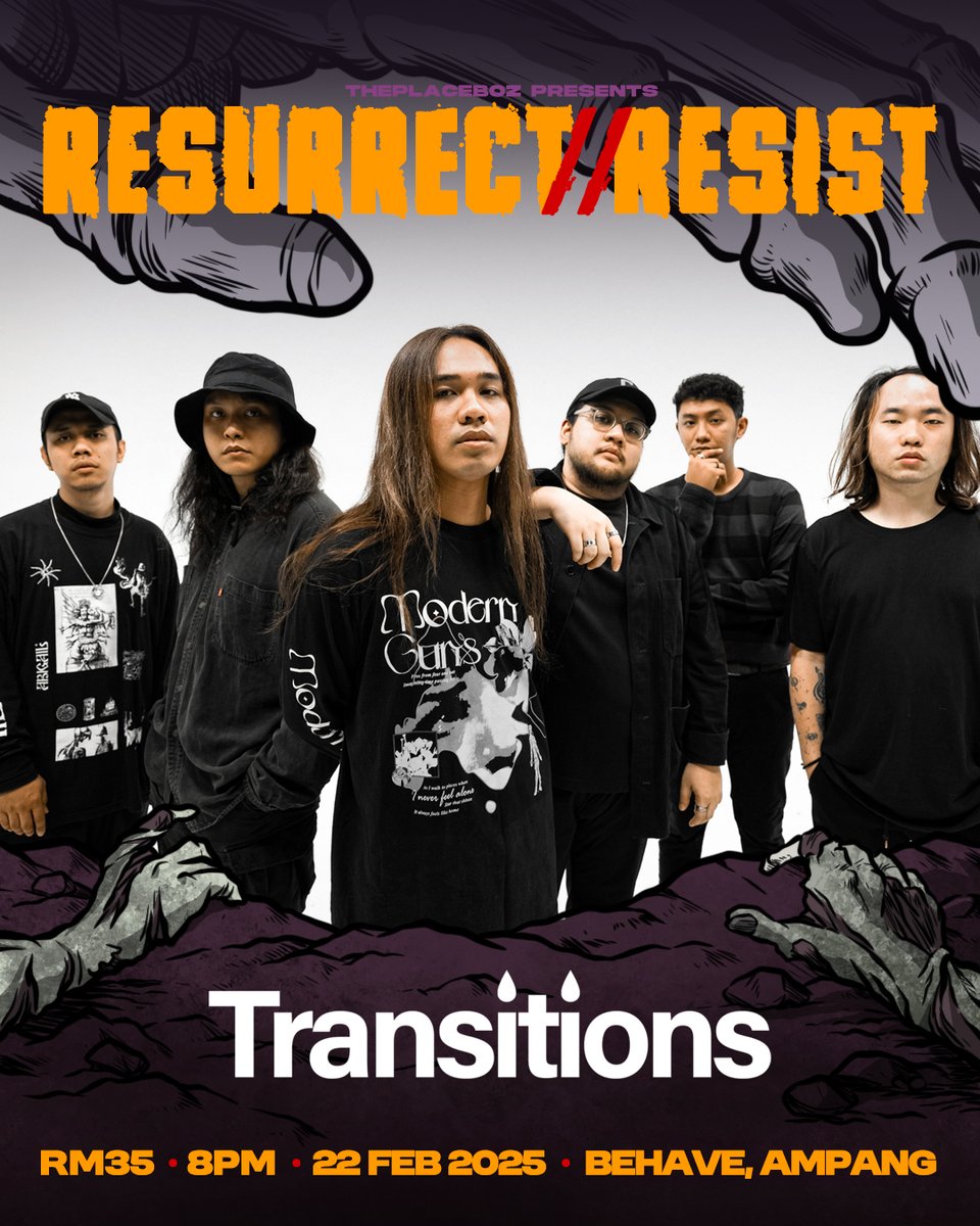 First show in 2025, this upcoming weekend! 

THEPLACEBOZ presents : Resurrect//Resist

🎫 RM35
🕗 8PM onwards
📍 Behave, Ampang
🗓️ 22 February 2025

Come see us live at Behave, Ampang alongside <a href="/zerophobiamy/">𝐙𝐄𝐑Ø𝐏𝐇𝐎𝐁𝐈𝐀</a> <a href="/MayOfScarlet_MY/">May of scarlet</a> <a href="/d_letedsound/">Cela Official Music Video out now!</a> and #Aurumn!

See you guys there!