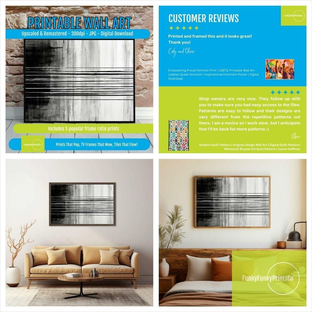 funkfunkyprints's tweet image. Black and White Abstract Painting, Modern Minimalist Wall Art, Monochrome Canvas Print, Contemporary Home Decor, Large Statement Artwork **Exclusive Discount Code SOCIAL25 to save 25% OFF items in our Shop!**
#ContemporaryPrint #AbstractDecor #BlackWhite… instagr.am/p/DGNa7iONw1n/