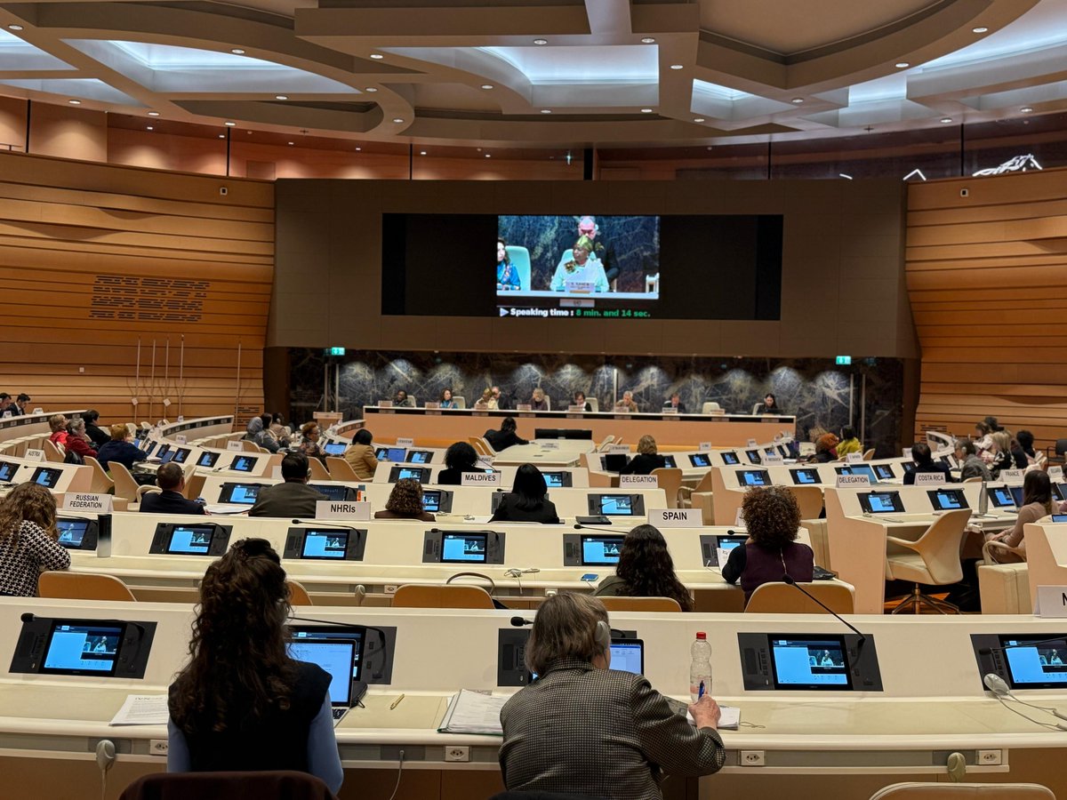 We were thrilled to welcome @NataliaKanem, our Executive Director, to Geneva! On her first day, she participated in #CEDAW, reinforcing our commitment to advancing gender equality and reproductive rights worldwide🌍🤝