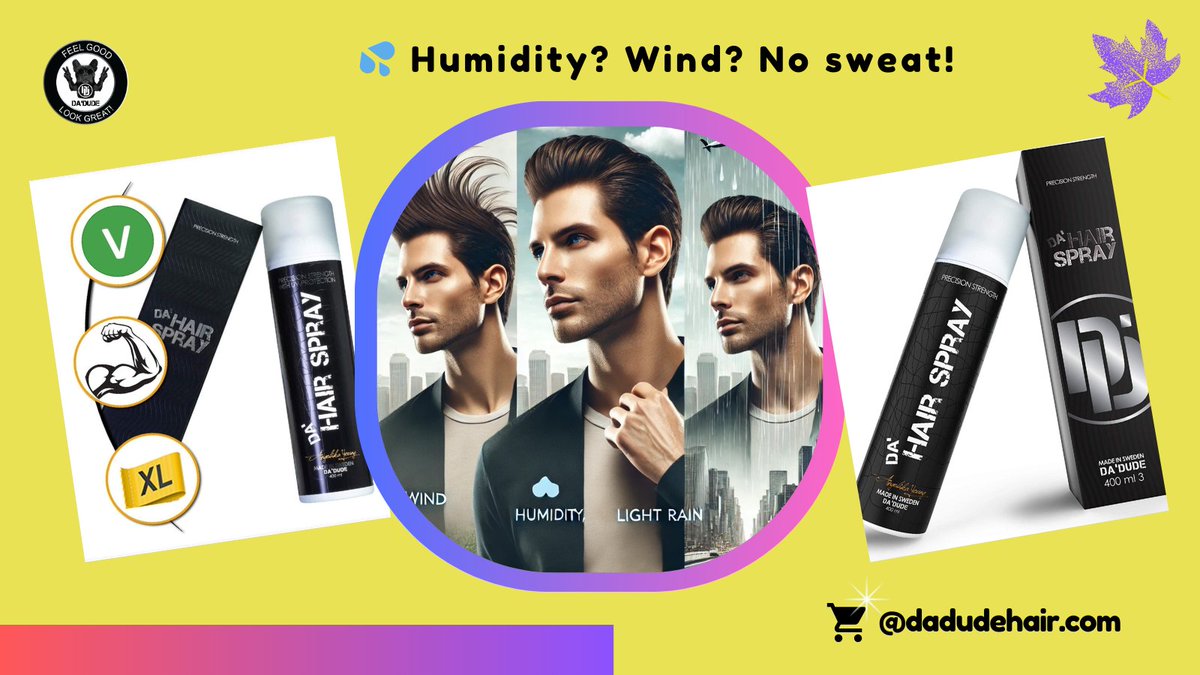 DaDudeyounghair's tweet photo. 💦 Humidity? Wind? No sweat!
Da'Hair Spray keeps your style sleek, no matter the weather. ☀️🌧️
#MensHairSolutions #WeatherProofStyle #GameChanger https://t.co/mpsSi52DTT