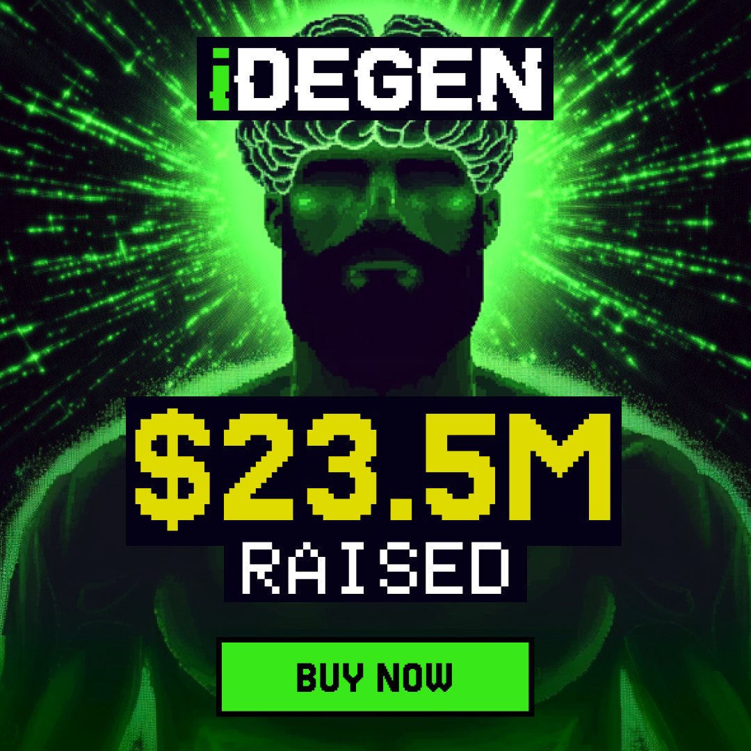 iDEGEN_Updates's tweet image. $23.5 MILLION RAISED.

Degens, this is it. Our final battle.

9 days until we dominate the markets.

Are you with us?

$IDGN➡️bit.ly/iDEGEN