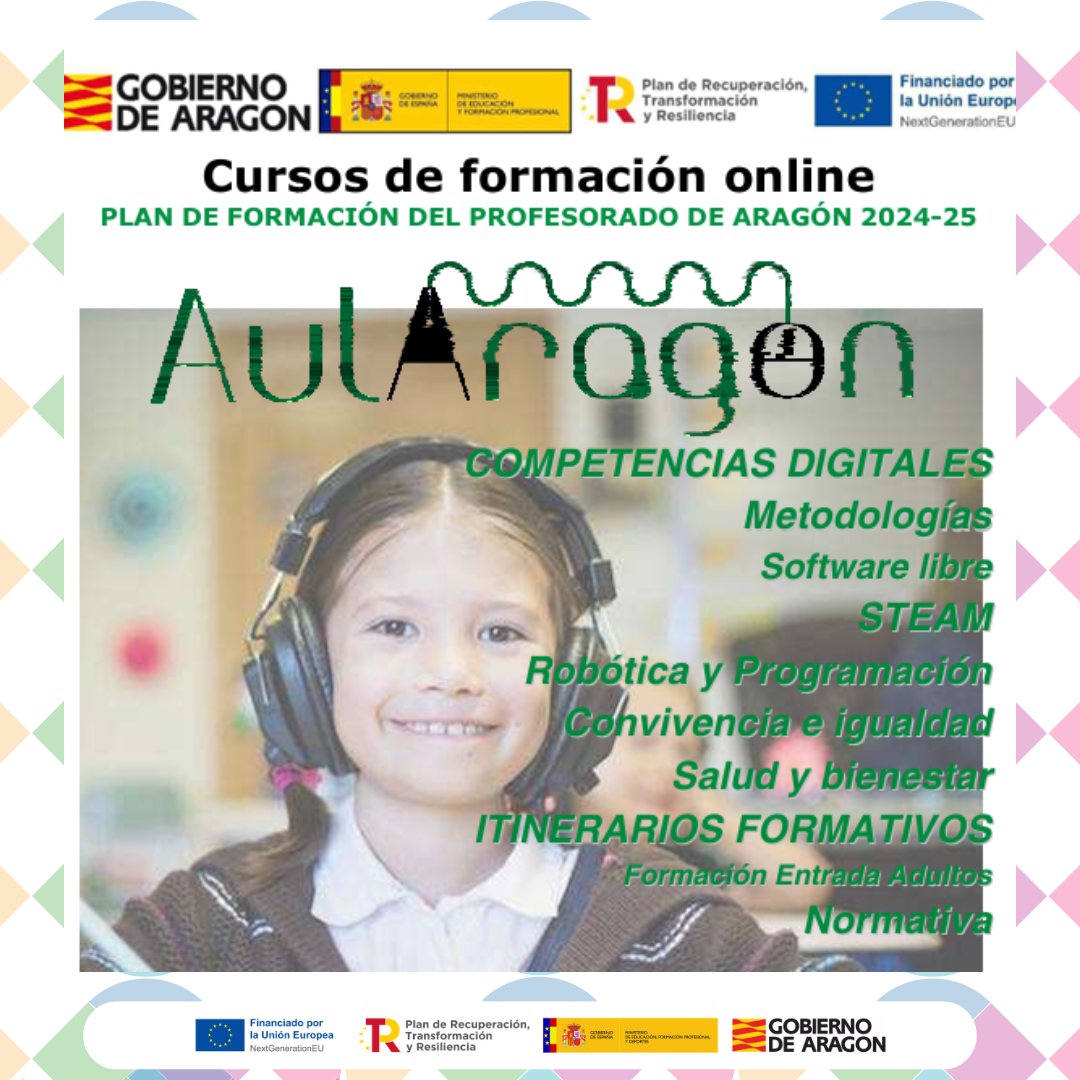 📢Publicada la segunda convocatoria de Aularagón del curso 2024/25
📝Inscripciones: Doceo hasta el 9 de marzo.
📋Lista de admitidos/as: 13 de marzo en catedu.es
🤓Cursos: del 18 de marzo al 18 de mayo.
ℹ️ Más info en <a href="/catedu_es/">CATEDU</a>