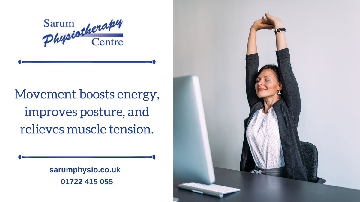 SarumPhysio's tweet image. As school holidays begin, routines might go out the window—but that’s OK! If you miss a gym session or a run, don’t stress. Movement doesn’t have to be perfect to be beneficial.

Find out how we can help you here: buff.ly/3TmAK9i 

#wellbeing #movement #execise