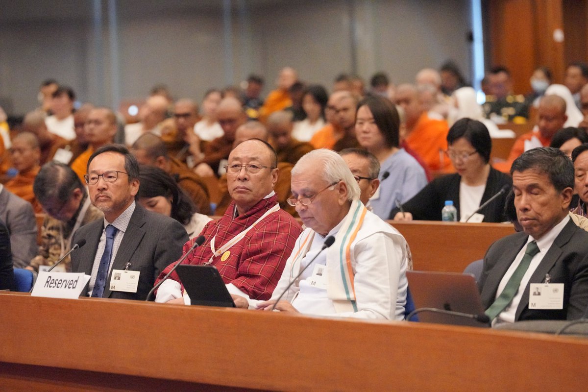 vifindia's tweet photo. Moments of Samvad IV: Global Hindu-Buddhist Initiative for #ConflictAvoidance and #EnvironmentConsciousness - The #AsianCentury of #Dharma #Dhamma, a Call for #UniversalResponsibility and #Interdependent Sustainability
@PMOIndia
@narendramodi
@sgurumurthy

#SamvadIV #HinduBuddhistDialogue #Dialogue #Peace #UNCCBangkok #Thailand