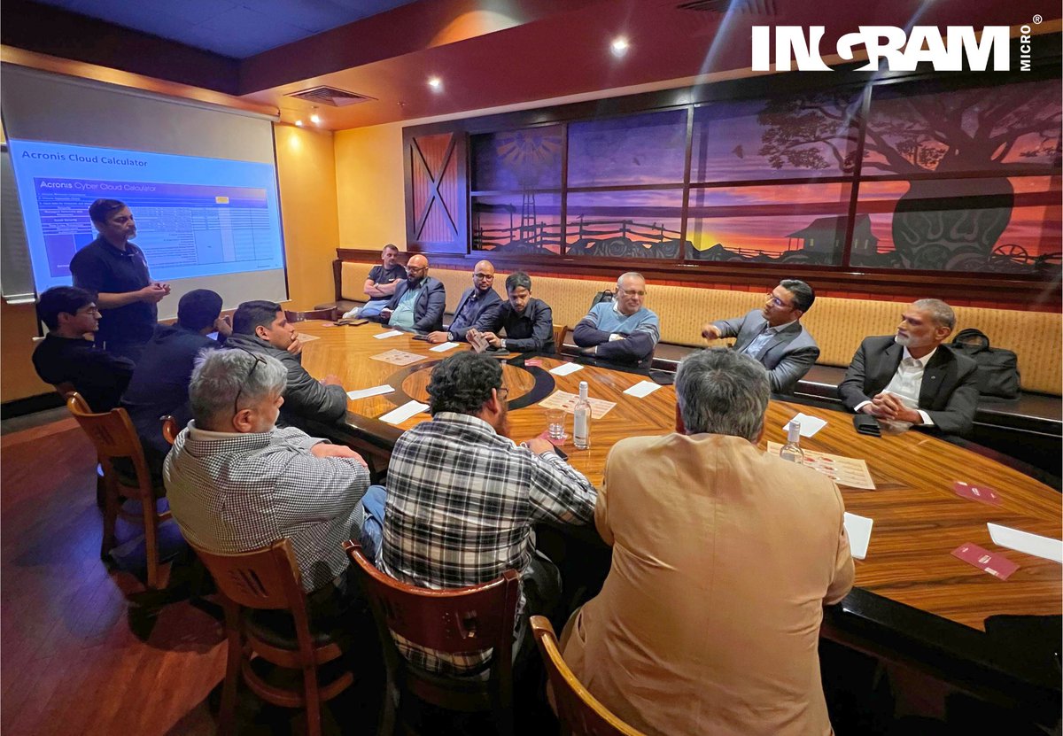 Ingram Micro Saudi Arabia had an incredible time connecting with our partners at the <a href="/Acronis/">Acronis</a> Round Table session in Riyadh! From insightful discussions on Acronis Cyber Protect Cloud to exploring its rich history and advanced features, the event was packed with valuable info.