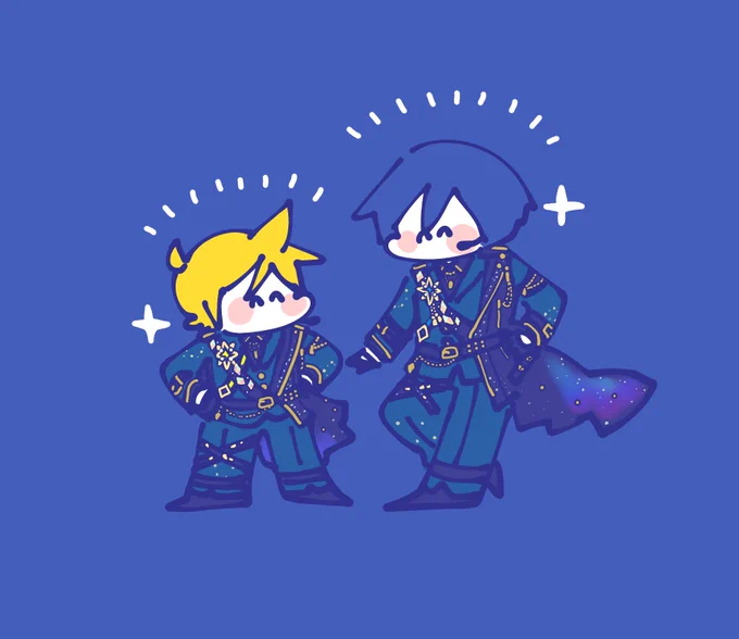 コラボの2人描いた·͜· #prsk_FA 