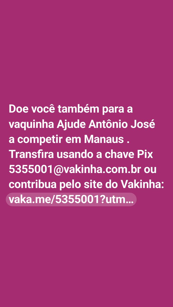 Vamos ajudar esse atleta galera a competir conto cm vcs