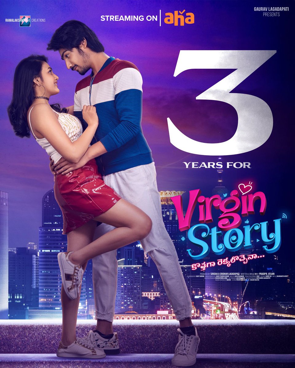 Sridhar Lagadapati (@sridharl) on Twitter photo Celebrating 3 Years of Fun, Love, and Entertainment with #VirginStory ❤️🔥
A big round of applause to the cast and crew for this amazing journey! ✌️
Now Streaming on AHA, Watch Now : aha.video/movie/virgin-s…
#3YearsofVirginStory
<a href="/ActorVikramS/">Vikram Sahidev</a> <a href="/SowmikaP/">sowmika pandiyan</a> <a href="/PradipAtluri/">Atluri Pradip</a> <a href="/SridharL/">Sridhar Lagadapati</a> Celebrating 3 Years of Fun, Love, and Entertainment with #VirginStory ❤️🔥
A big round of applause to the cast and crew for this amazing journey! ✌️
Now Streaming on AHA, Watch Now : aha.video/movie/virgin-s…
#3YearsofVirginStory
<a href="/ActorVikramS/">Vikram Sahidev</a> <a href="/SowmikaP/">sowmika pandiyan</a> <a href="/PradipAtluri/">Atluri Pradip</a> <a href="/SridharL/">Sridhar Lagadapati</a>