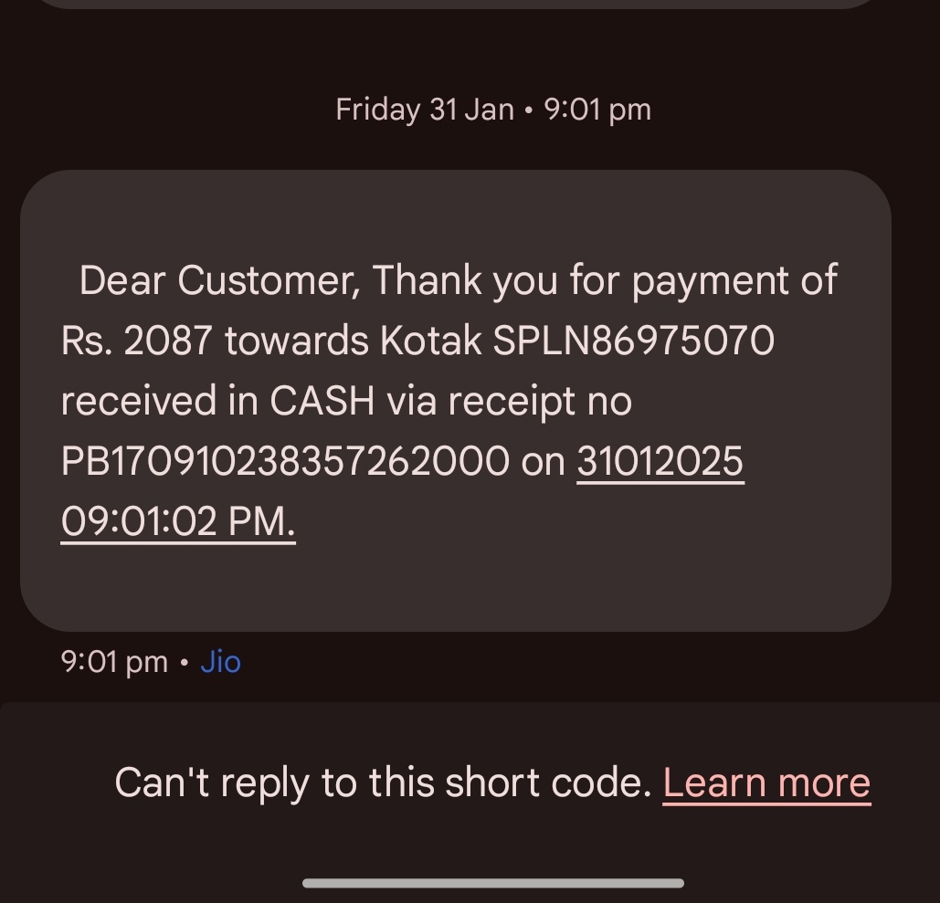 SBdgal's tweet image. It&apos;s me saajan. Kotakbank pl loan no SPLN****5070 illegal funding rs2087 on date 31/01/2025.Unauthorized actions have been taken on my personal loan account @KotakBankLtd, I need an explanation and immediate resolution.  #ConsumerRights #BankIssues #RBI #kotakbankLtd #rbigovernor