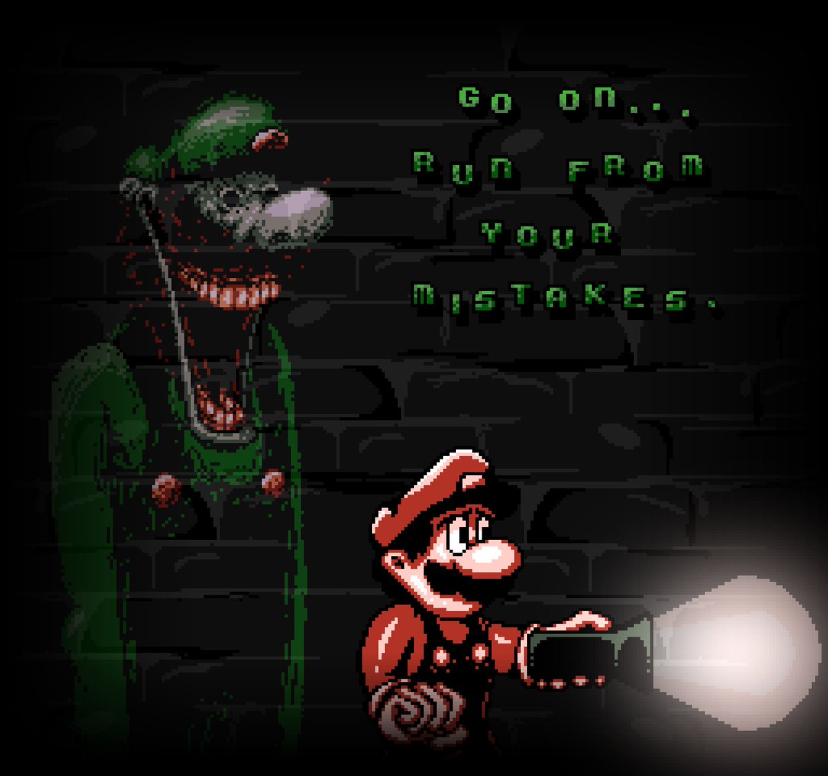 Drfarttingus's tweet photo. Some too late art, this was really fun to make honestly
#Toolateexe #horrorbrew https://t.co/kmppMqGZ6D