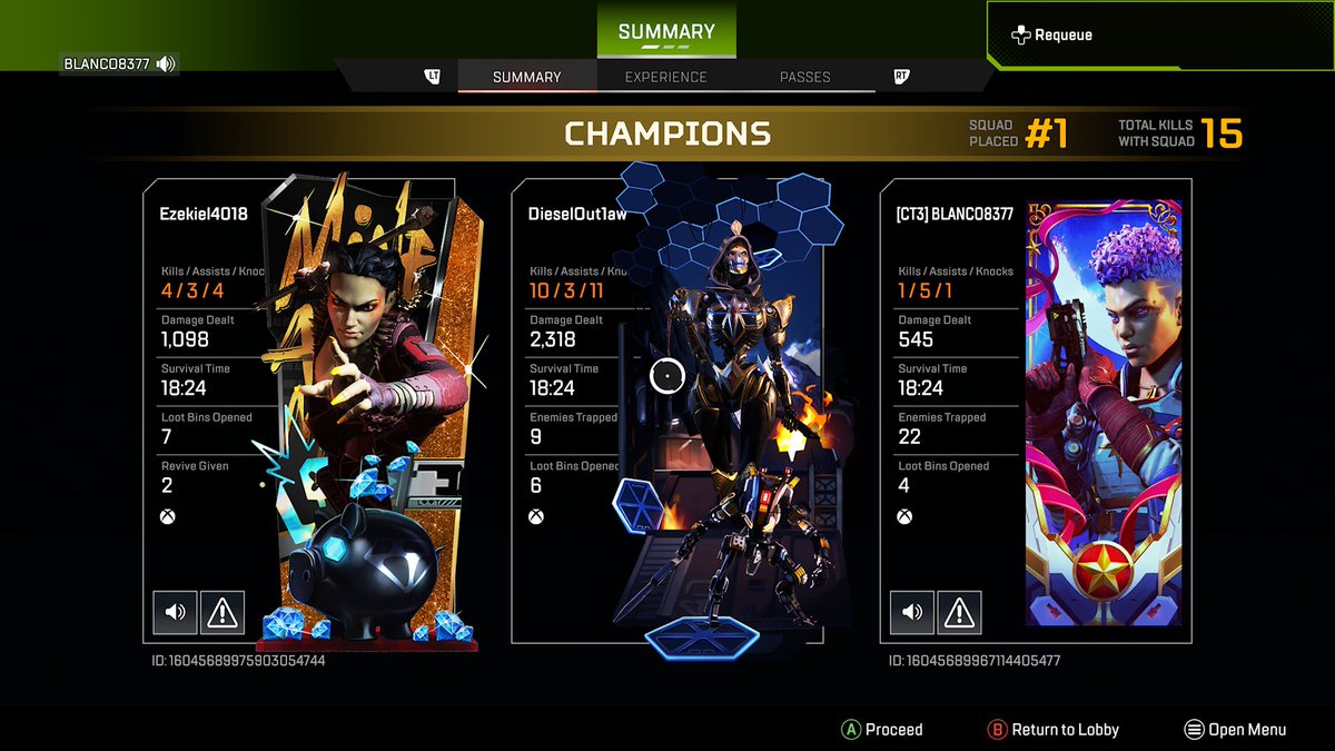DieselOut1aw's tweet photo. @Respawn where's my 2k badge? This is like the 3rd game tonight I've done more than required and yet no badge https://t.co/t9U6h9vnF7