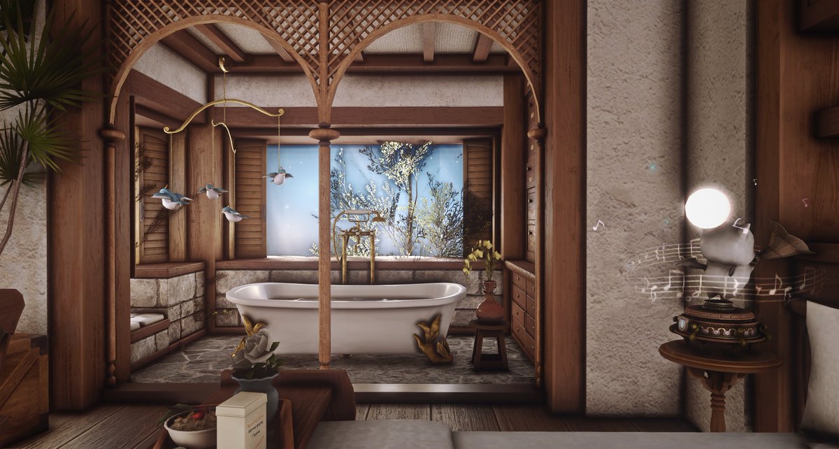 sylvanas1692979's tweet photo. 【L size】
I manage to give my cottage an Alexandrian-style makeover. Not sure if I pulled it off, but basically it ends up being a cozy little wood-and-stone country cabin.
#FF14ハウジング #FF14housing #HousingEden #hgxiv https://t.co/KsnQmmkxMG