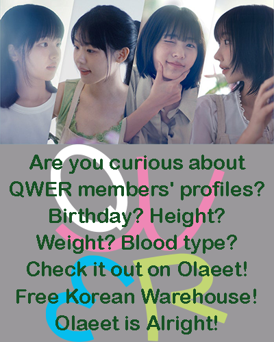 Olaeet_Com's tweet photo. Are you curious about QWER members' profiles?
Birthday? Height? Weight? Blood type?
Check it out on Olaeet!
Free Korean Warehouse!
Olaeet is Alright!
https://t.co/YurAZYG9tb
#qwer #kpopgirlgroups #kpopprofile #koreanshopping #koreanwarehouse #kpop https://t.co/cXxwHjbBpK
