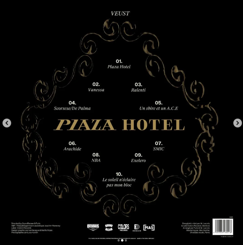 16x16FR's tweet photo. #TRACKLIST : Découvre la tracklist du projet "Plaza hôtel" de Veust à paraître le 21 Février !
Feats : @infinitDBF , @Ratus93 , @ZekEnLuxxxe , @dimeh_todo & #Slimka
@Veust https://t.co/Ub9Hx0KD8w