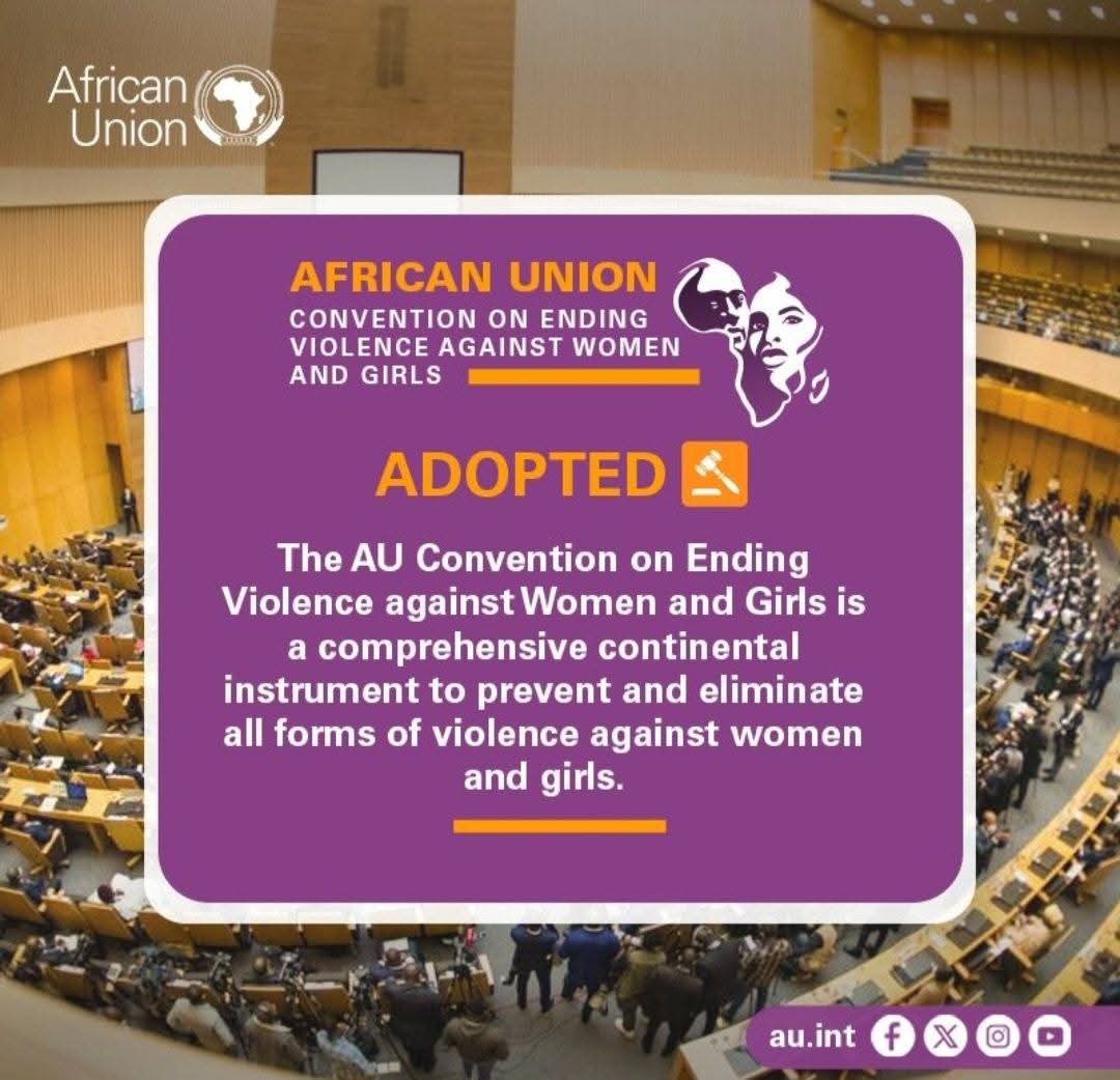 We commend the <a href="/_AfricanUnion/">African Union</a>'s adoption of the Convention on Ending Violence Against Women &amp; Girls is a major step forward in creating a future free from violence and discrimination. We're inspired by this progress and remain committed in the fight to #EndFGM.
@HamisiKirenga
