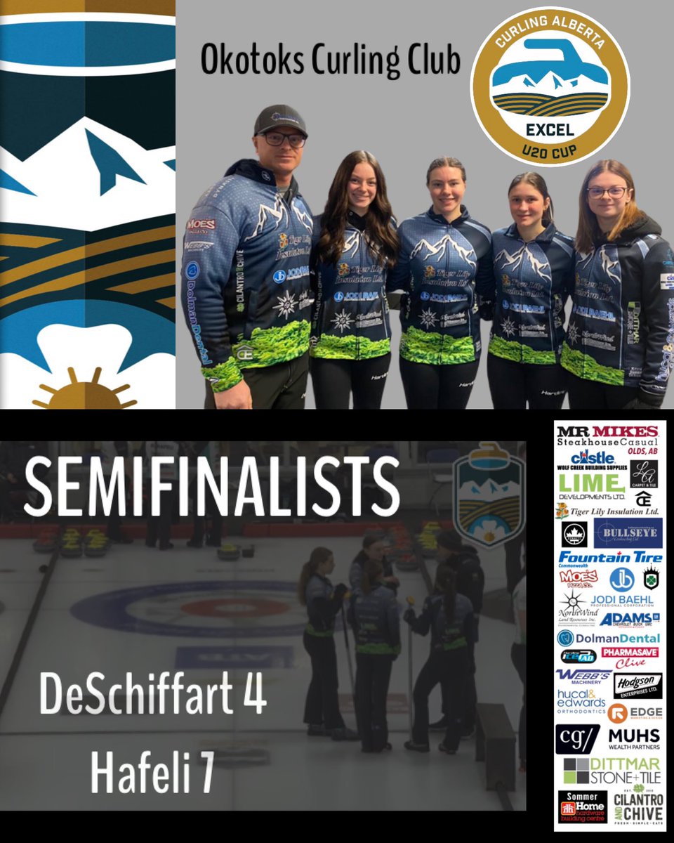 Team DeSchiffart π¨π¦ (@deschiffartteam) on Twitter photo Semifinalists βΊοΈ It was a back and forth battle with Team Hafeli from BC the entire game!
A special thank you to Jason Ginter and <a href="/Curling_Alberta/">Curling Alberta</a> for putting on this prestigious U20 Event! We know the extra time you put into making things run smooth. Semifinalists βΊοΈ It was a back and forth battle with Team Hafeli from BC the entire game!
A special thank you to Jason Ginter and <a href="/Curling_Alberta/">Curling Alberta</a> for putting on this prestigious U20 Event! We know the extra time you put into making things run smooth.