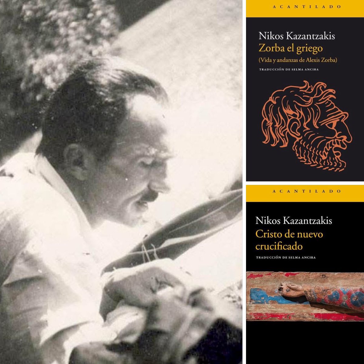 Los traductores celebramos a nuestros autores traduciéndolos…
¡Por los 142 años del nacimiento de mi muy amado Nikos Kazantzakis!