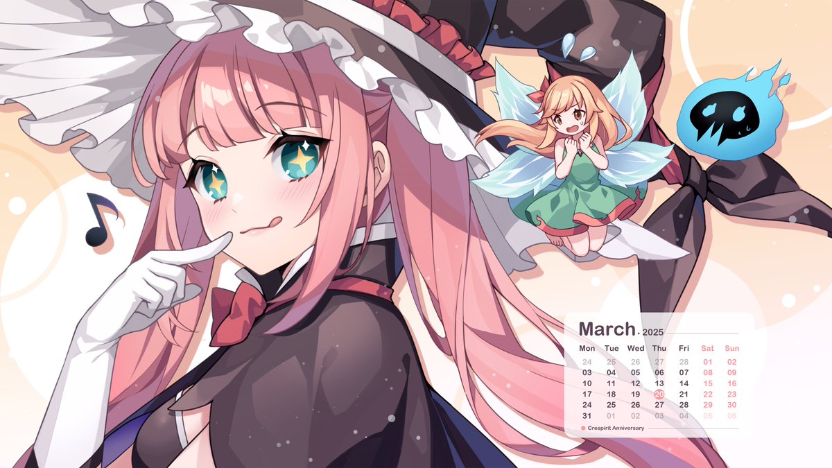 / Mar. Calendar 🧙‍♀️🧚‍♀️ /

「妖精だ！リボンに逃げられちゃったけど、今度こそ研究させていただくぞ！さあ、ちょっとだけでいいから～✨」
「うわぁっ！なんで急にこっちを見つめてるの？！😨」

アシュリーの研究レーダーが一瞬でリリをロックオン！✨