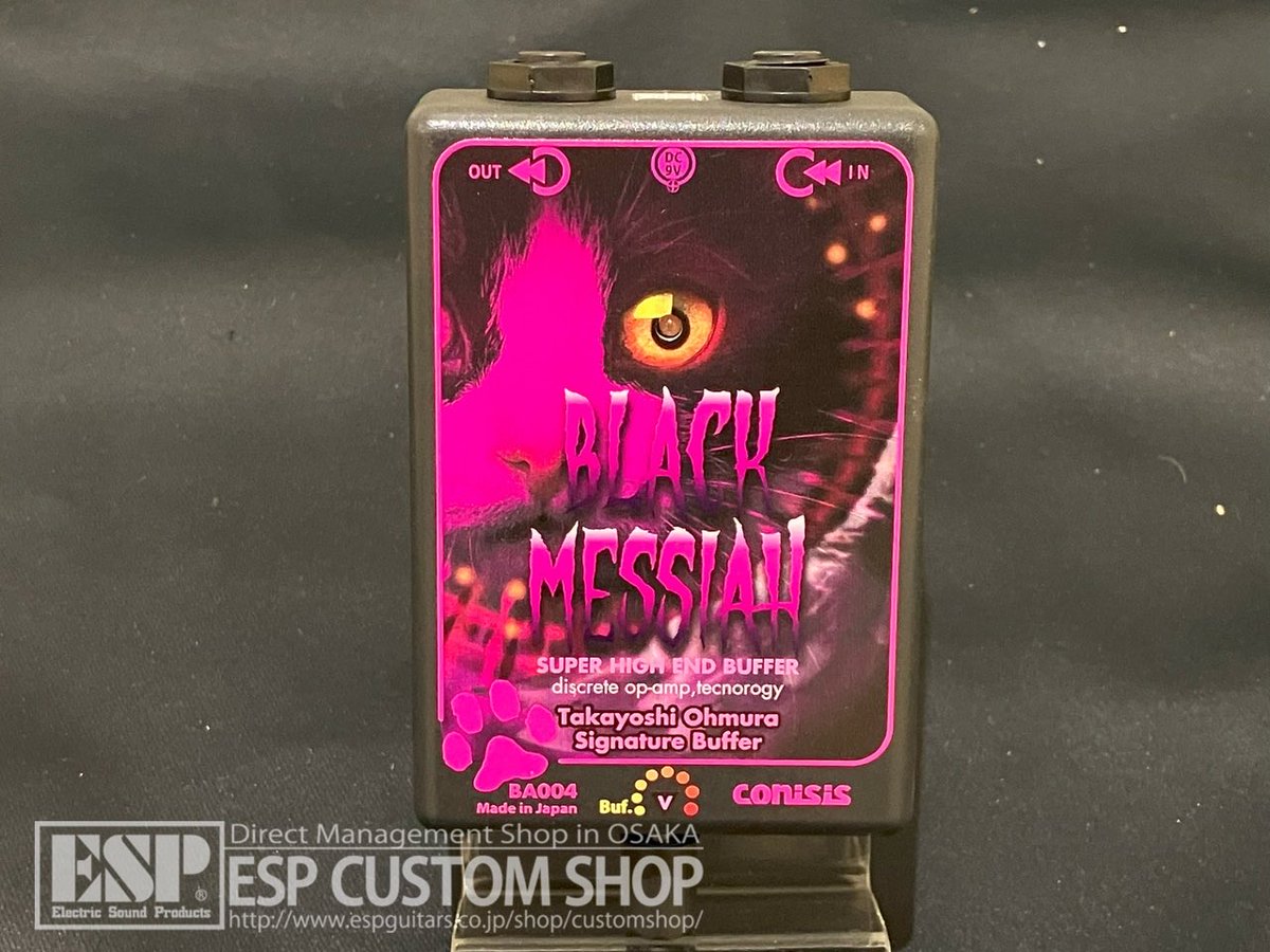 espcustomshop's tweet photo. 【商品情報!】#CONISIS BA004 BLACK MESSIAH ver.2 Takayoshi Ohmura SIGNATURE BUFFER
世界で活躍するギタリスト #大村孝佳 氏シグネチャーバッファー!
ゲインブーストができる仕様にパワーアップしたVersion 2モデル!
詳細・ご注文は→https://t.co/fZaRDxoDIr
#エフェクター #梅田 #楽器 https://t.co/9PPYCDroHs