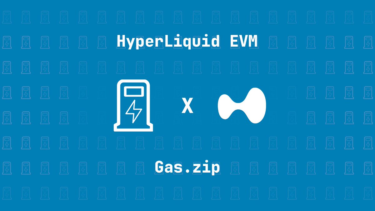 Now Live: HyperLiquid EVM ⛽️ Instantly bridge to the new HyperEVM mainnet  from over 30+ inbound chains with Gas!