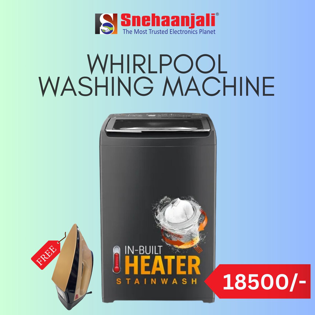 snehaanjali_'s tweet image. Bring home the Whirlpool 7.5 KG 5 Star Fully Automatic Top Load Washing Machine for just ₹18,500 &amp;amp; Get a FREE Gift! 
 Visit your nearest Snehanjali Electronics store today!
#WhirlpoolWashingMachine #PowerfulCleaning #FullyAutomatic #EnergyEfficient #FreeGift #Snehanjali