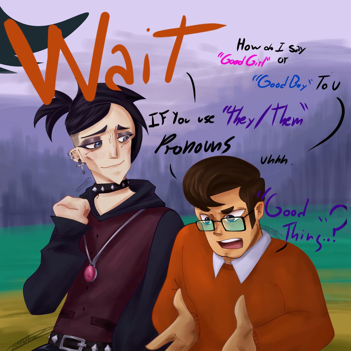 NantoLopez's tweet photo. Ya parece maldición esto de vez que dibujo una pareja expulsan a uno. 
Bueno, este dibujo lo llevaba preparando hace un poco antes del último capitulo (quería subirlo para San Valentin, pero se me paso) en fin, espero les guste!
#campamentodesventura #disventurecamp4 #dctwt #❤️ https://t.co/frngLBQ6So