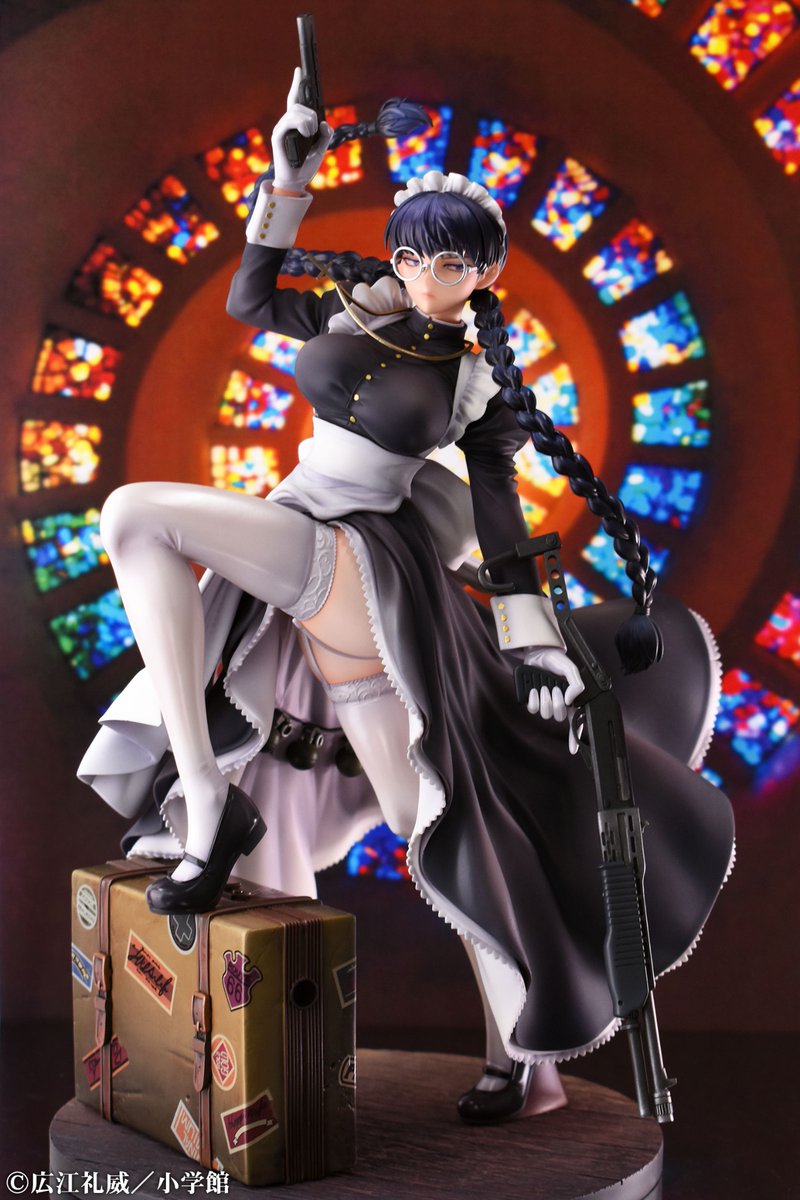 BLACK LAGOON ロベルタ 悪夢のメイドVer. 特典 猟犬顔＆仕込み傘 BLACK