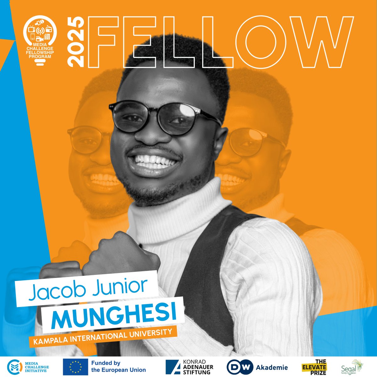 kiuvarsity's tweet photo. The entire #KIUCommunity celebrates @munghesiJacobJr from the Department of Journalism and Media Studies upon his selection to be part of the prestigious @IMChallengeug Fellowship Program.

#ExploringTheHeights
#KIU25thAnniversary https://t.co/4OpeIbhYck