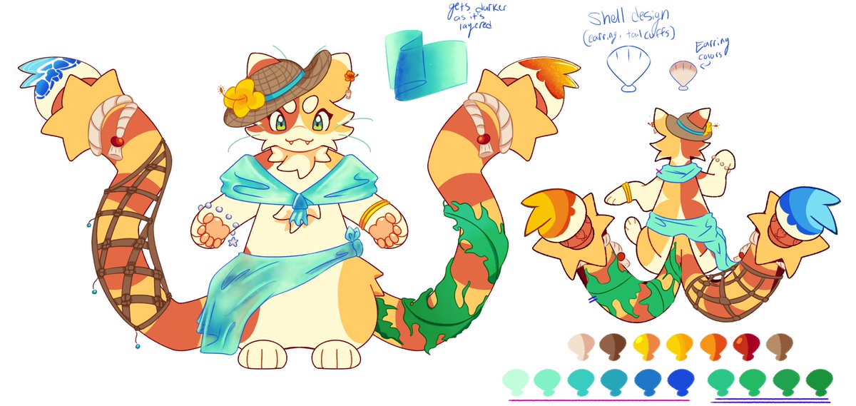 Malaionus's tweet image. small entry for @fourleafisland 's design contest :D #SUMMERSPLASHDOWN2025