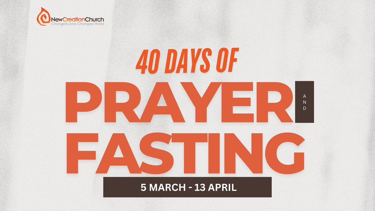 Experience a deeper connection with God through 40 Days of Prayer and Fasting. Starting March 5th and ending April 13th, we invite you to join us in seeking His guidance and renewing our spirits.
 #SpiritualRenewal #40Days #PrayerAndFasting