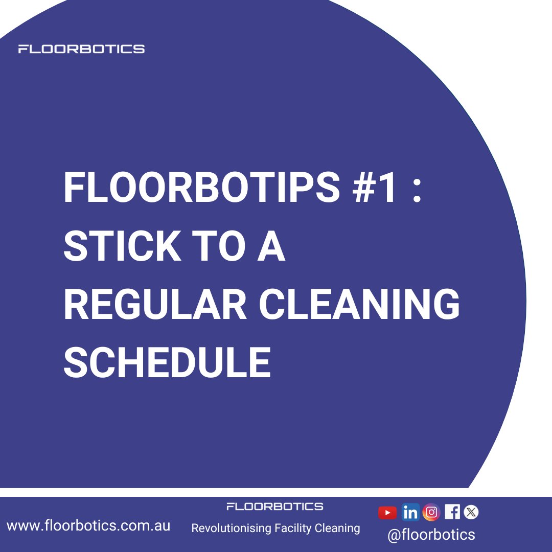 floorbotics's tweet photo. Consistency is key when it comes to maintaining clean floors in commercial spaces. Whether it’s daily, weekly, or monthly, a regular cleaning routine helps prevent dirt buildup and keeps your floors looking their best.
#CleaningTips #SmartCleaning #Floorbotic https://t.co/KLtgrr0BAh