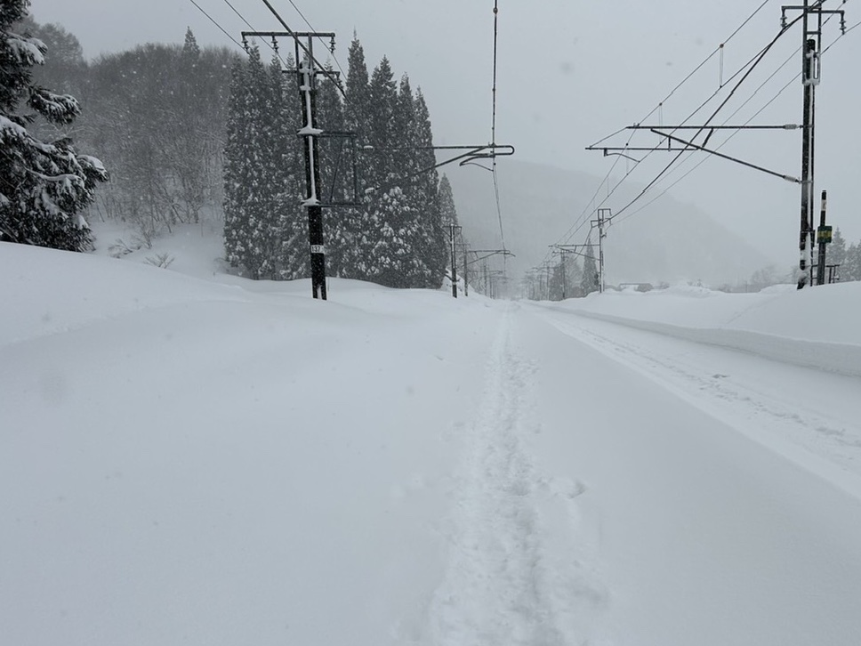shinanorailway1's tweet image. （2月18日 15:45現在）
#北しなの線 は昨夜からの大雪の影響等により、2/18・2/19の両日、黒姫～妙高高原間で終日運休いたします。
ご利用のお客さまにご不便をおかけしますことをお詫びいたします。

#運行情報 #しなの鉄道