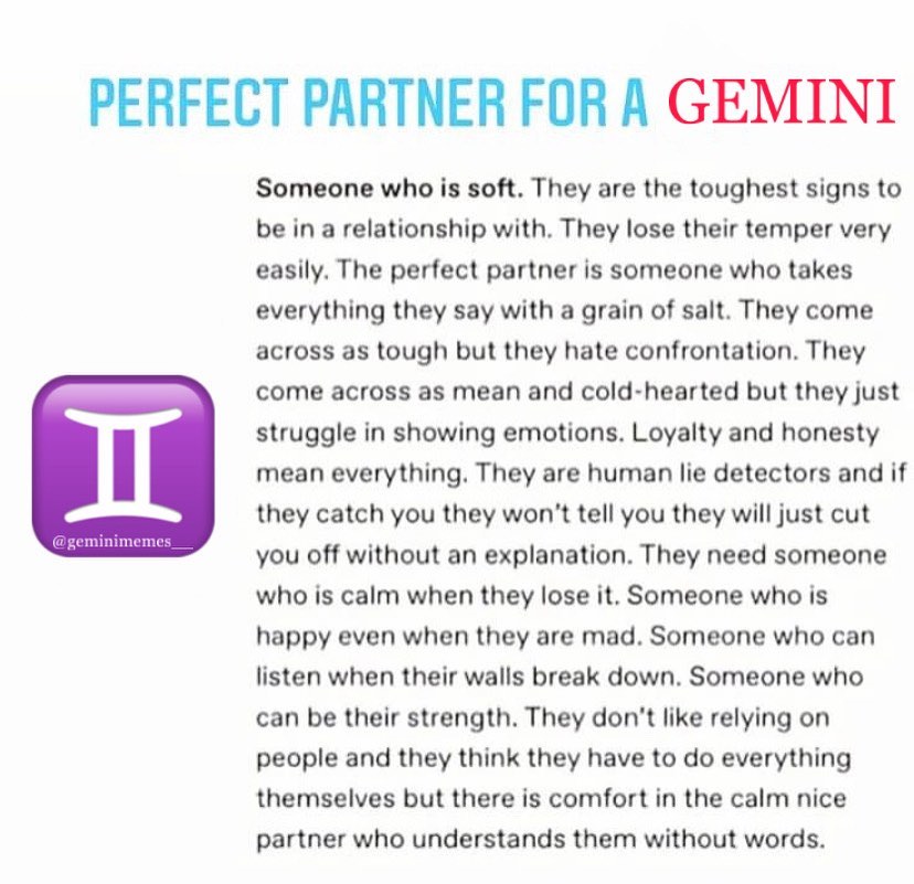 just gemini things: