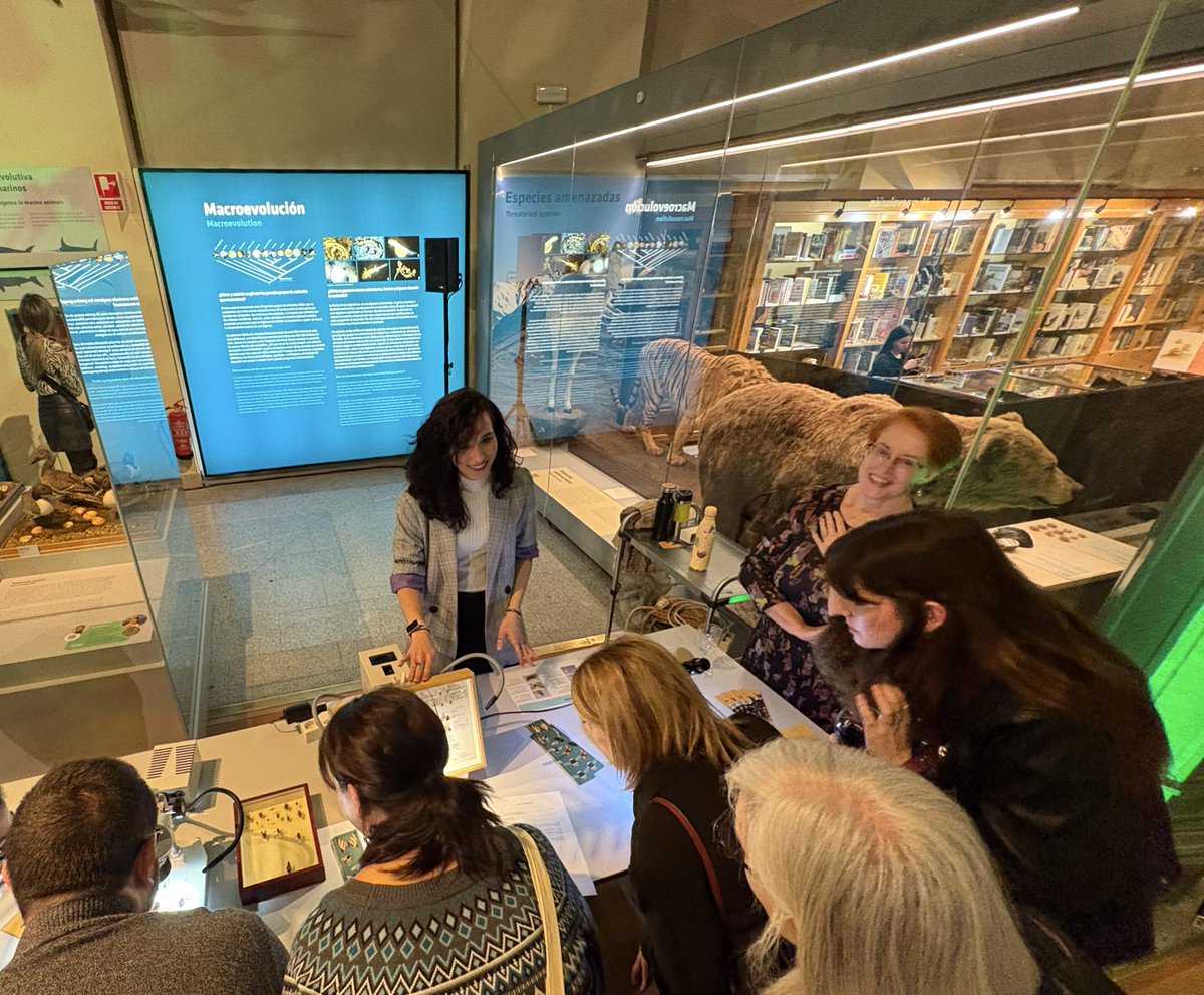 Last Saturday was Darwin's &amp; Wallace's Night at <a href="/mncn_csic/">Museo Nacional de Ciencias Naturales</a>, and the #INCSTEP project couldn't miss out! 🙌

Visitors were taught how to identify Iberian #Xylocopa species, informed about the project's aims and warned about the importance of NHCs for pollinator conservation 🐝🛡️🏛️