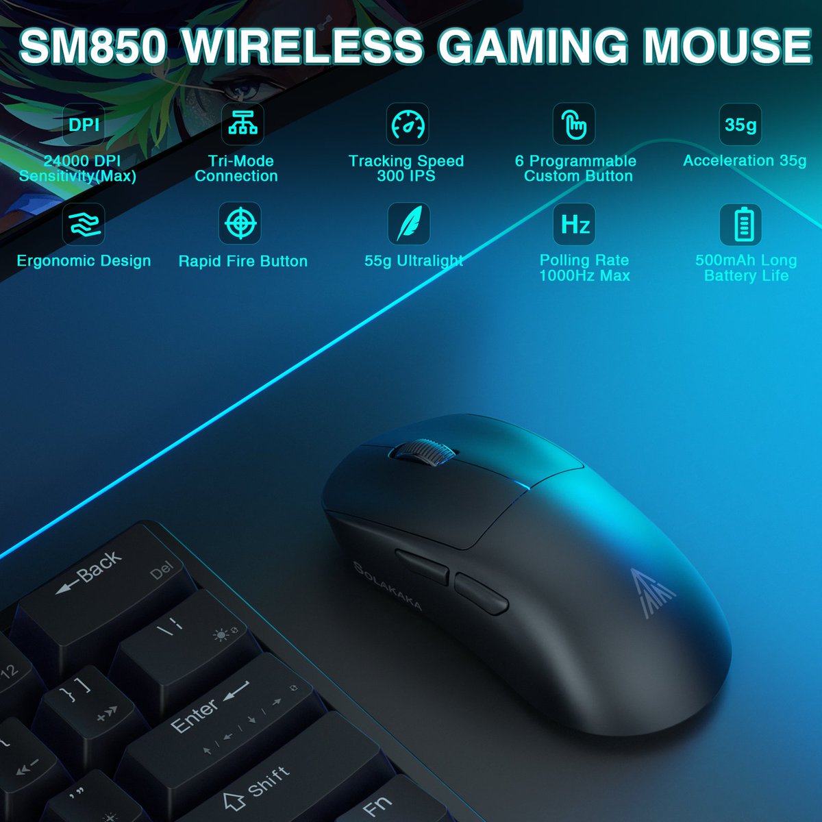 solakaka_studio's tweet photo. Get ready for lightning-fast performance with the super lightweight design.
🔹 Available in sleek black &amp; fresh white!
Perfect for gamers who demand precision and style. Stay tuned! 👀
#SOLAKAKA #GamingMouse #WirelessGaming #LightweightDesign #GamerGear #ComingSoon https://t.co/sUD9C9feXr
