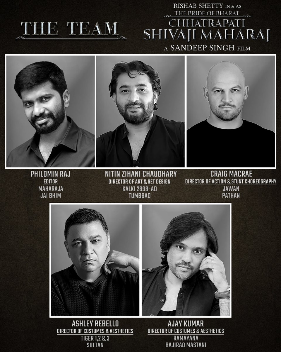 thisissandeeps's tweet photo. It's my privilege and honor to be working with a team of the finest talents in Indian cinema. The stellar team will help in my vision to ⁠bringing history to life.  ‘The Pride of Bharat: Chhatrapati Shivaji Maharaj’ is shaping up to be an unparalleled cinematic experience. In cinemas on 21st January 2027! ⚔️🔥 #ShivajiMaharaj #PrideOfBharat #JaiShivaji

@thisissandeeps @shetty_rishab @dop_ravivarman @resulp @philoedit @ashley_rebello1 @Ajay_junie #RonexXavier @GANESHHEGDE @CastingChhabra #AbhijeetBhalerao #VishalGurnani #JuhiParekhMehta @LegendStudios_