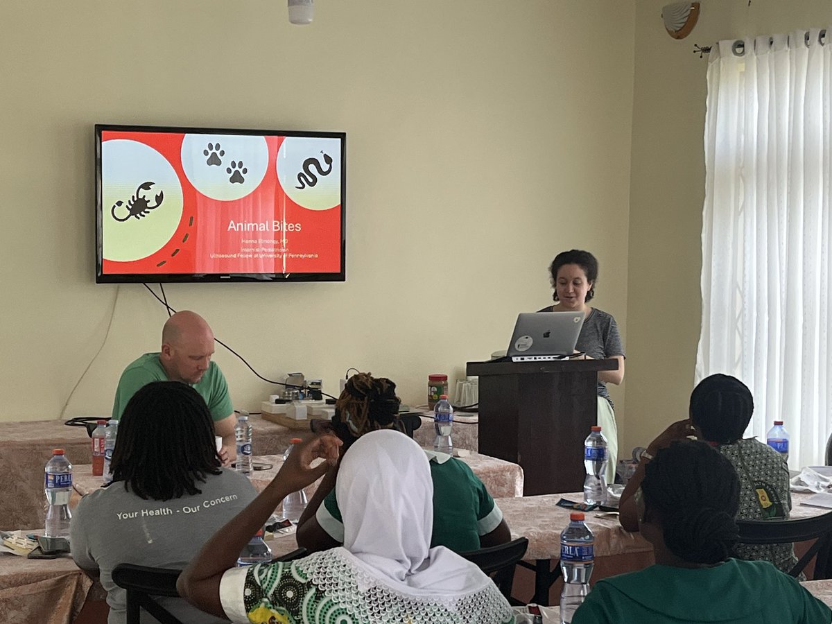 3jeffkramer's tweet photo. Teaching Ghanaian CHIPs nurses about trauma, bites, and burns. We ended with a mass casualty motor vehicle collision simulation. @PennUltrasound https://t.co/0srmSKRFvu