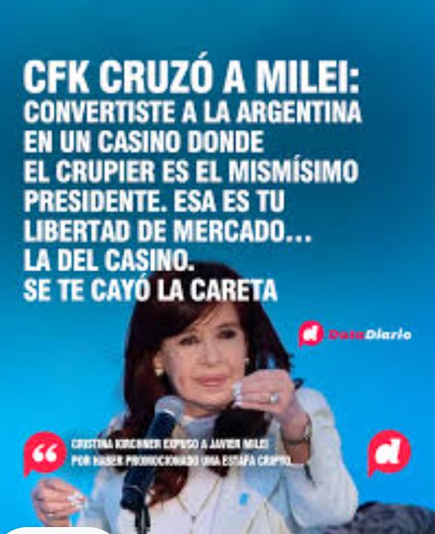 DanielS32026278's tweet photo. No va más!!..👇...
#BuenMartes
#MileiEstafadorMundial 
#MileiVerguenzaMundial 
#HabraConsecuencias https://t.co/wNoWPm5am5