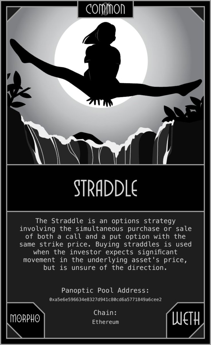 📢 New Market Created on Panoptic!

💰 Market: $WETH / $MORPHO (30 bps)
⛓️ Chain: Ethereum
🎲 NFT Rarity: 0 - Common
📈 NFT Strategy: Straddle

Check it out: app.panoptic.xyz/markets/Ethere…