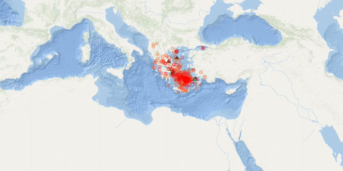 MoazMoaz777's tweet image. OH MY GOD - Never Seen Before! Look at the sheer volume and magnitude of earthquakes today in Greece and Santorini - it&apos;s mind-blowing - what&apos;s coming next is terrifying!
🚨 #BreakingNews | #SantoriniQuake | #GreeceShakes   #santorini
List of earthquakes in the area:
34.8°N /…