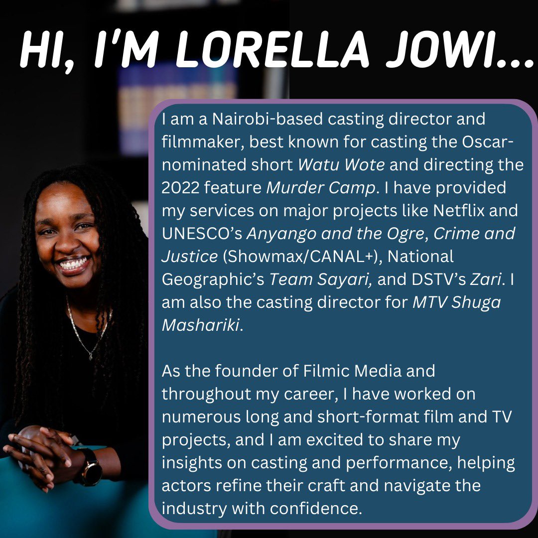lorellajowi's tweet photo. Invest in your craft, invest in training.
We will be gathering for a physical session on March 29th 2025!
Don’t be left out. All details are on the posters. I’m very excited to share and learn more from you! ⭐️⭐️⭐️
#CastingDirector #CastingBy #CastingChronicles https://t.co/ma4ycxO2Ya