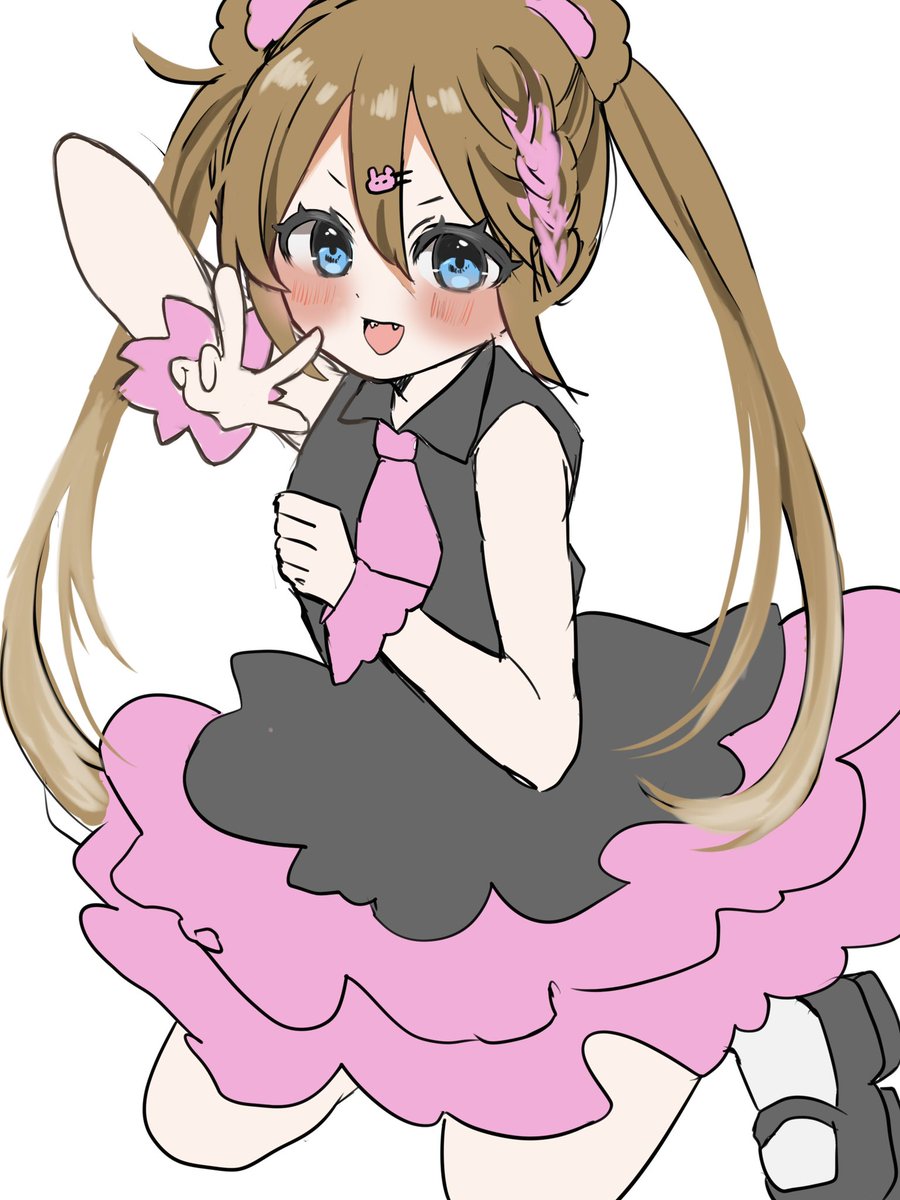 お友達のモカちゃん等身イメージで描いてみた！