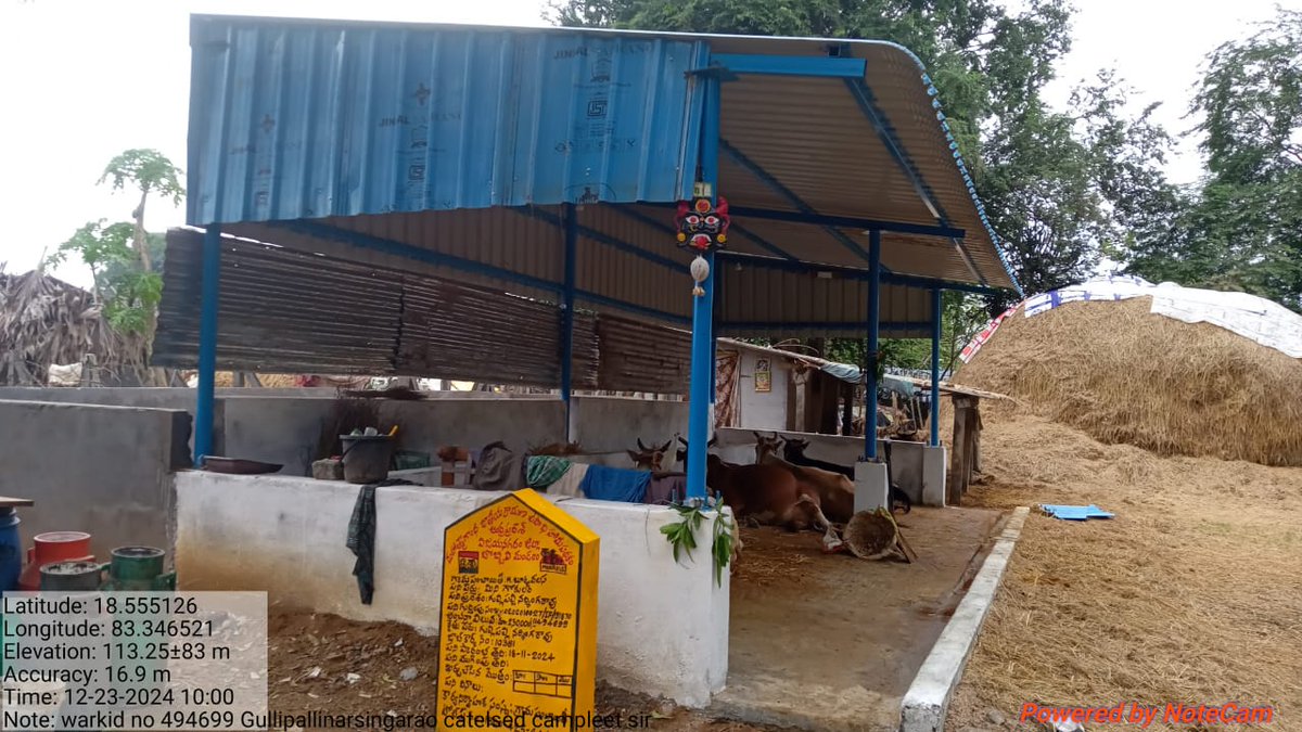 mgnregsap's tweet image. ఆంధ్రప్రదేశ్, పంచాయతీరాజ్ గ్రామీణాభివృద్ధి విభాగం, విజయనగరం జిల్లా, బొబ్బిలి మండలం, బుక్కవలస గ్రామంలో, ఉపాధి హమీ పథకం నిధులతో పల్లెపండుగ లో భాగంగా పూర్తి అయిన గోకులం షెడ్. #MeriMaatiMeraDesh #JSACTR2023 #JalShaktiAbhiyan #WaterConservation
@IndiaMGNREGA
@MgnregaGoi